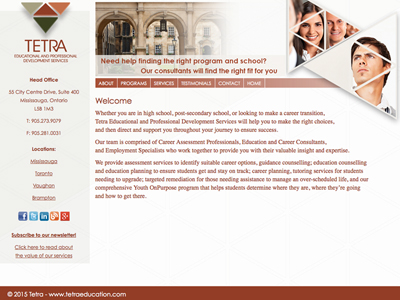 Tetra Education Web Design